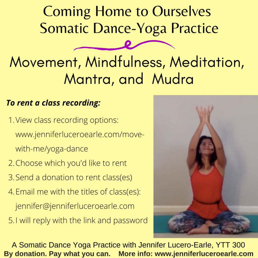 Somatic Dance-Yoga – Jennifer Lucero-Earle, RSMT, RSME