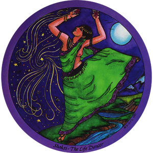 Shakti - The Life Dancer from the Daughters of the Moon Tarot